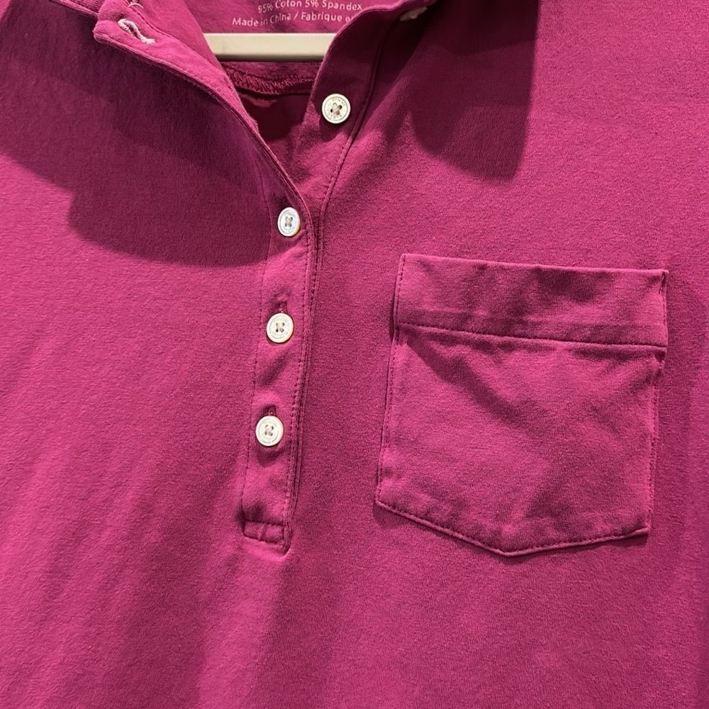 Tommy Bahama Short Sleeve Polo Golf Shirt Maroon Cranberry Small​​​​​​​ - Picture 2 of 5